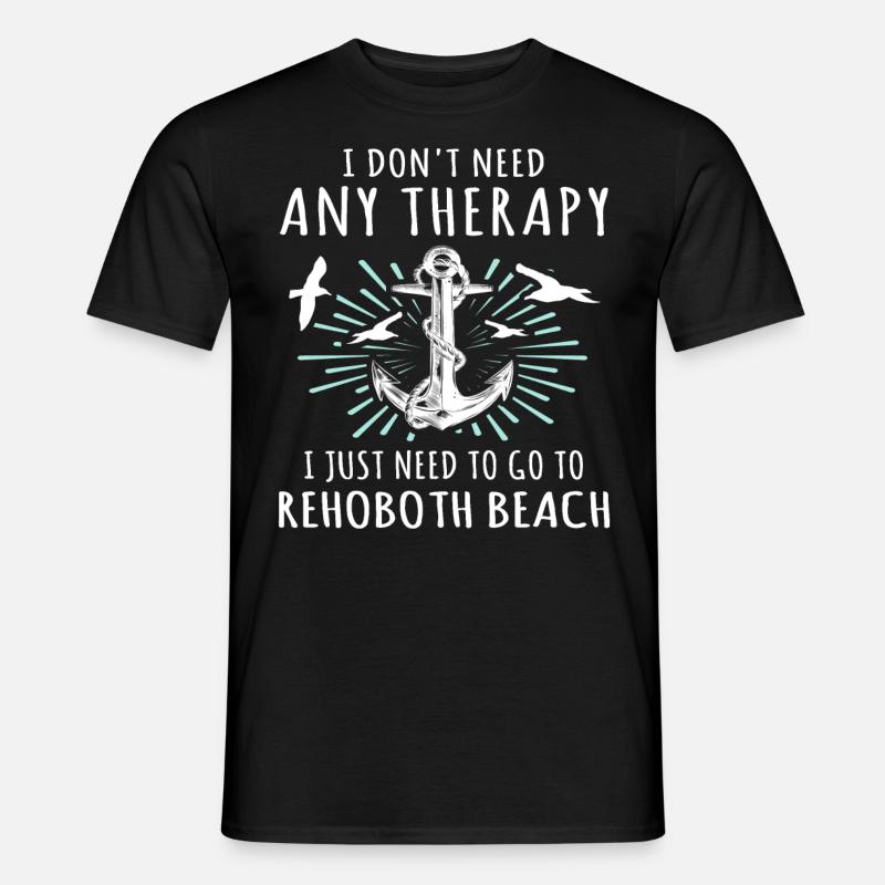 Rehoboth Beach Delaware - Männer T-Shirt - Schwarz