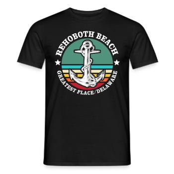 Rehoboth Beach Delaware - Männer T-Shirt - Schwarz - Vorne - AI Model Male 178 light (178cm)