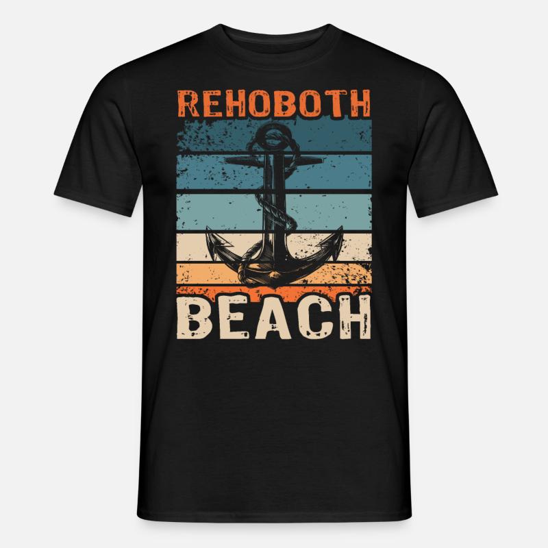 Rehoboth Beach DE - Männer T-Shirt - Schwarz