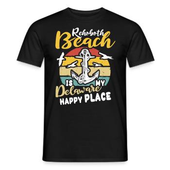 Rehoboth Beach Delaware - Männer T-Shirt - Schwarz - Vorne - AI Model Male 178 light (178cm)