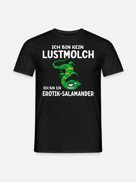 Ich bin kein Lustmolch - Männer T-Shirt - Schwarz