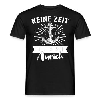 Aurich Sprüche - Männer T-Shirt - Schwarz - Vorne - AI Model Male 178 light (178cm)