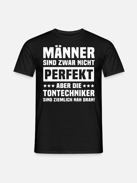 Tontechniker - Männer T-Shirt - Schwarz