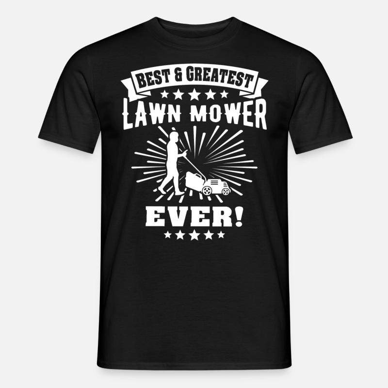 Rasenmäher - Männer T-Shirt - Schwarz