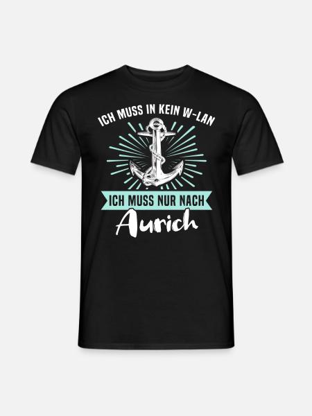 Aurich Sprüche - Männer T-Shirt - Schwarz