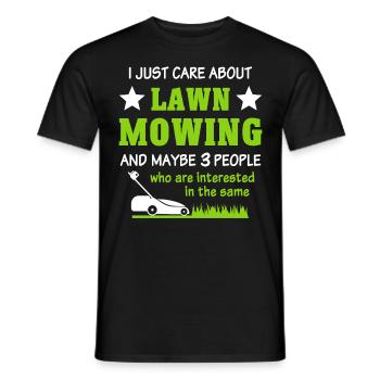 Rasenmäher Rasen Mähen - Männer T-Shirt - Schwarz - Vorne - AI Model Male 178 light (178cm)