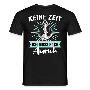 Aurich Sprüche - Männer T-Shirt - Schwarz - Vorne - AI Model Male 178 light (178cm)