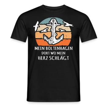 Boltenhagen Sprüche - Männer T-Shirt - Schwarz - Vorne - AI Model Male 178 light (178cm)