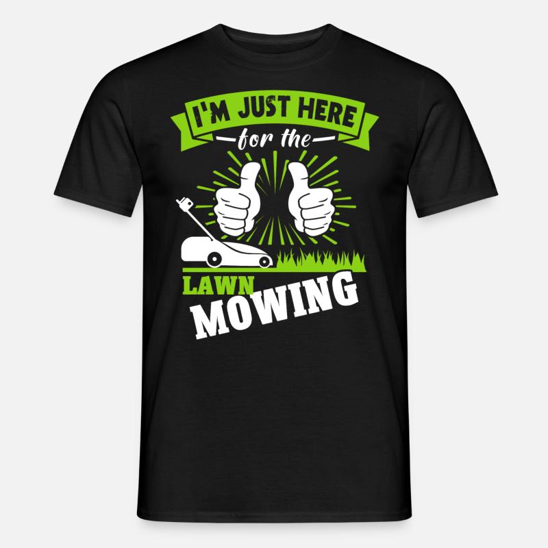 Rasenmäher - Männer T-Shirt - Schwarz