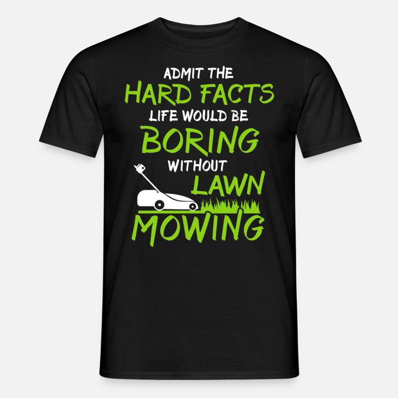 Rasenmäher - Männer T-Shirt - Schwarz