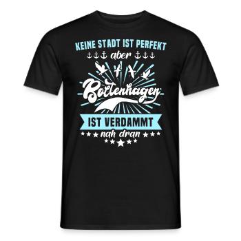 Boltenhagen Sprüche - Männer T-Shirt - Schwarz - Vorne - AI Model Male 178 light (178cm)