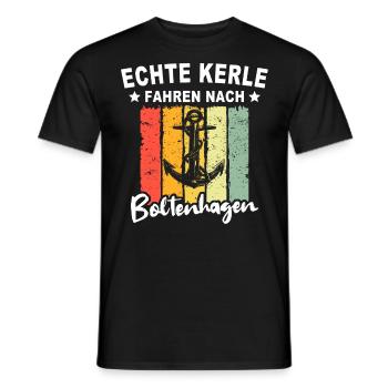 Boltenhagen Sprüche - Männer T-Shirt - Schwarz - Vorne - AI Model Male 178 light (178cm)