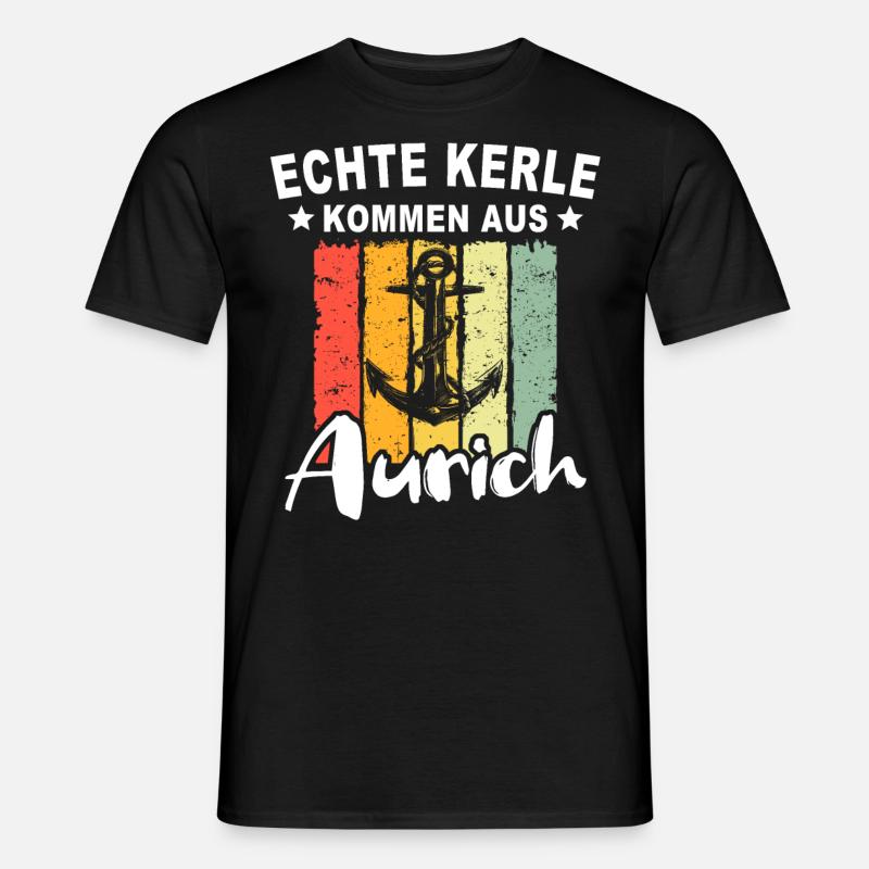 Aurich Sprüche - Männer T-Shirt - Schwarz