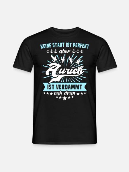 Aurich Sprüche - Männer T-Shirt - Schwarz