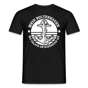 Boltenhagen Sprüche Boltenhagener - Männer T-Shirt - Schwarz - Vorne - AI Model Male 178 light (178cm)