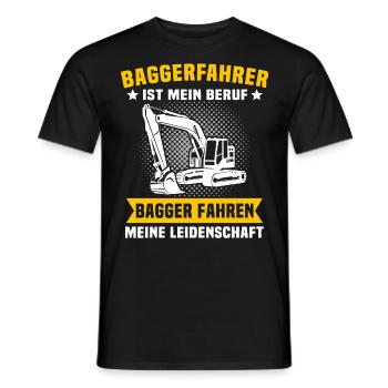 Baggerfuehrer Baggerfahrer - Männer T-Shirt - Schwarz - Vorne - AI Model Male 178 light (178cm)