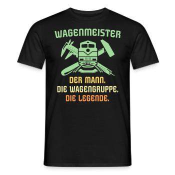 Wagenmeister Männer - Männer T-Shirt - Schwarz - Vorne - AI Model Male 178 light (178cm)