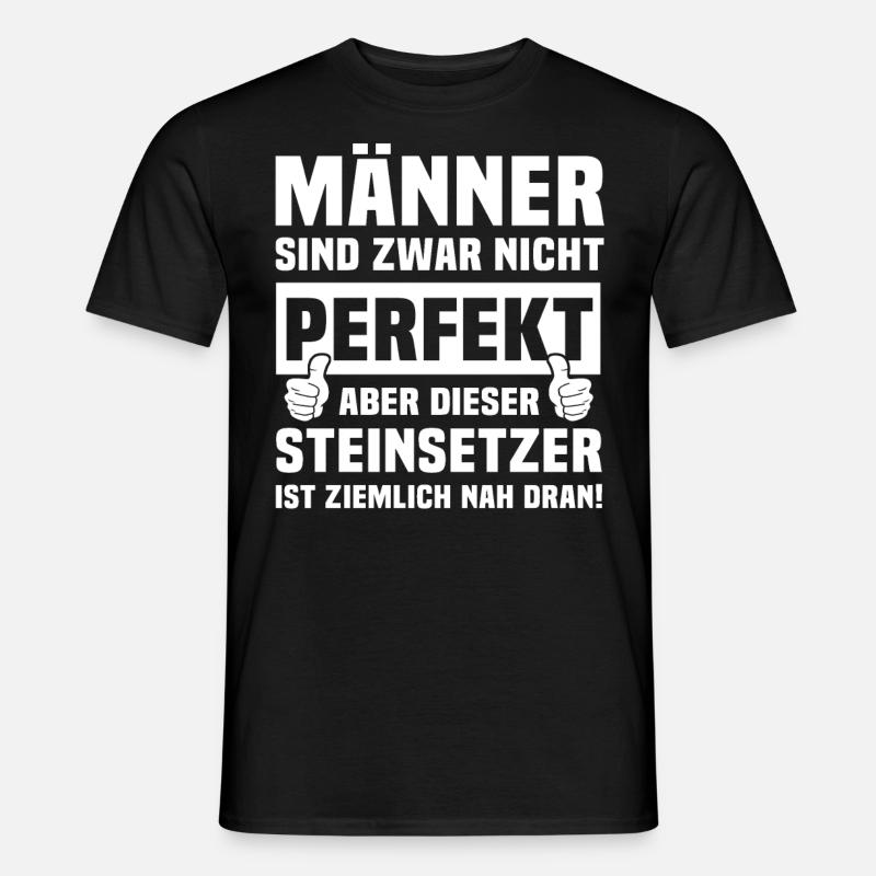 Steinsetzer - Männer T-Shirt - Schwarz