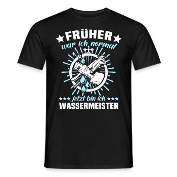 Wassermeister Sprüche - Männer T-Shirt - Schwarz - Vorne - AI Model Male 178 light (178cm)