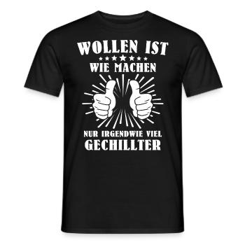 Lustige Sprüche Humor - Männer T-Shirt - Schwarz - Vorne - AI Model Male 178 light (178cm)