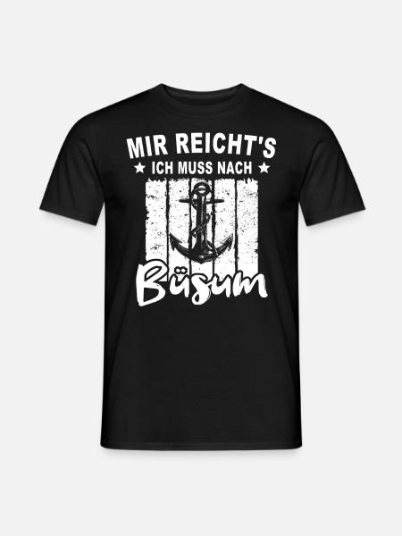 Büsum Büsumer - Männer T-Shirt - Schwarz