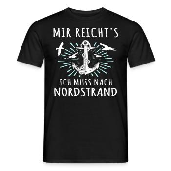 Nordstrand Sprüche - Männer T-Shirt - Schwarz - Vorne - AI Model Male 178 light (178cm)