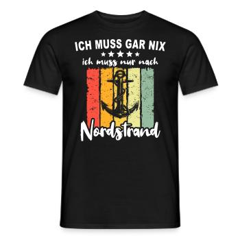 Nordstrand Sprüche - Männer T-Shirt - Schwarz - Vorne - AI Model Male 178 light (178cm)
