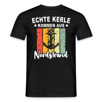 Nordstrand Sprüche - Männer T-Shirt - Schwarz - Vorne - AI Model Male 178 light (178cm)