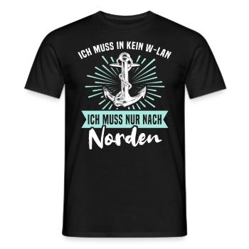 Norden Urlaub Nordener - Männer T-Shirt - Schwarz - Vorne - AI Model Male 178 light (178cm)