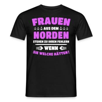 Norden Sprüche Nordener - Männer T-Shirt - Schwarz - Vorne - AI Model Male 178 light (178cm)