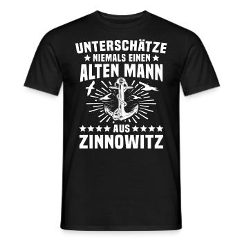 Zinnowitz Sprüche Zinnowitzer - Männer T-Shirt - Schwarz - Vorne - AI Model Male 178 light (178cm)