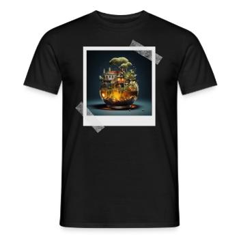 my drink is my castle - Männer T-Shirt - Schwarz - Vorne - AI Model Male 178 light (178cm)