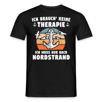 Nordstrand Sprüche - Männer T-Shirt - Schwarz - Vorne - AI Model Male 178 light (178cm)