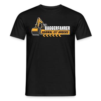 Baggerführer - Männer T-Shirt - Schwarz - Vorne - AI Model Male 178 light (178cm)