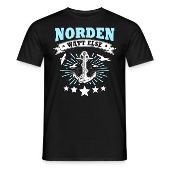 Norden - Männer T-Shirt - Schwarz - Vorne - AI Model Male 178 light (178cm)