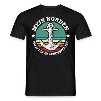 Norden Urlaub - Männer T-Shirt - Schwarz - Vorne - AI Model Male 178 light (178cm)