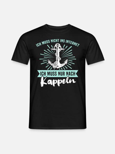 Kappeln Sprüche Kappelner Spruch - Männer T-Shirt - Schwarz