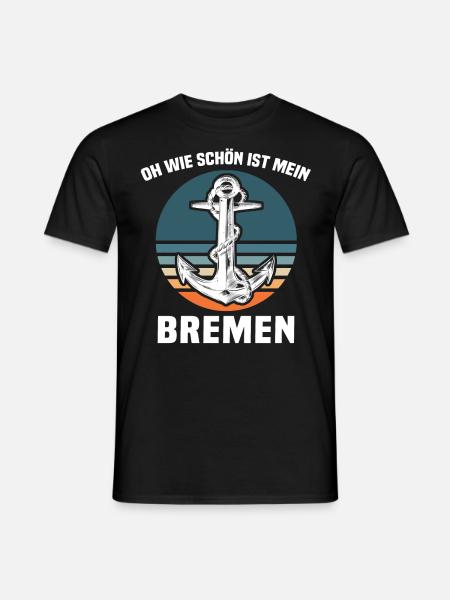Bremen Sprüche Bremer - Männer T-Shirt - Schwarz