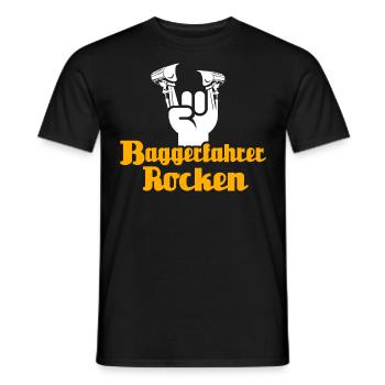 Baggerfahrer Bagger - Männer T-Shirt - Schwarz - Vorne - AI Model Male 178 light (178cm)