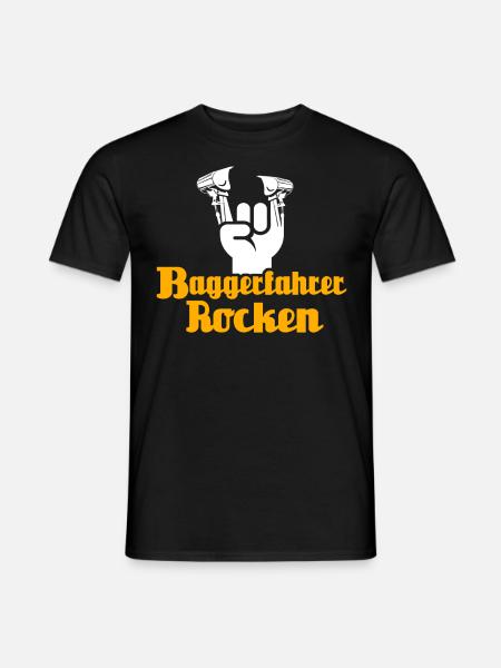 Baggerfahrer Bagger - Männer T-Shirt - Schwarz