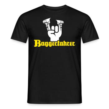 Baggerführer Baggerfahrer - Männer T-Shirt - Schwarz - Vorne - AI Model Male 178 light (178cm)