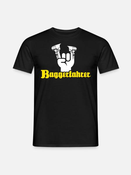 Baggerführer Baggerfahrer - Männer T-Shirt - Schwarz