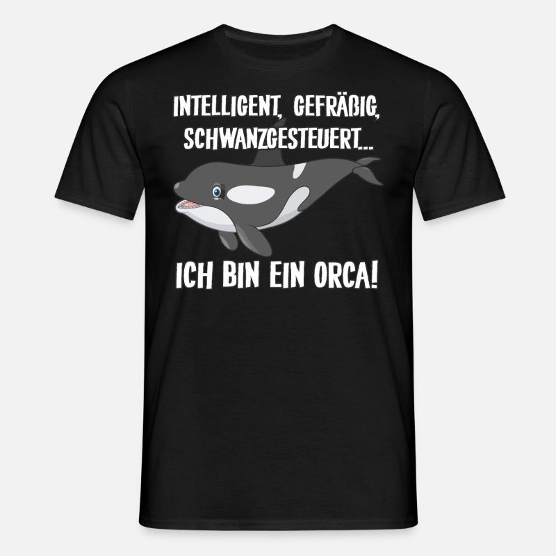 Ich bin ein Orca - Männer T-Shirt - Schwarz