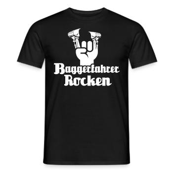 Baggerführer Bagger Baggerfahrer - Männer T-Shirt - Schwarz - Vorne - AI Model Male 178 light (178cm)