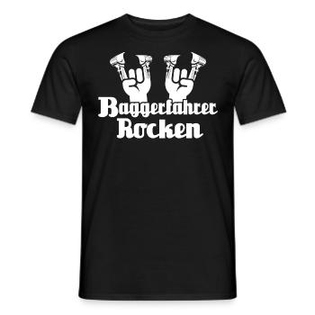 Baggerführer Bagger Baggerfahrer - Männer T-Shirt - Schwarz - Vorne - AI Model Male 178 light (178cm)