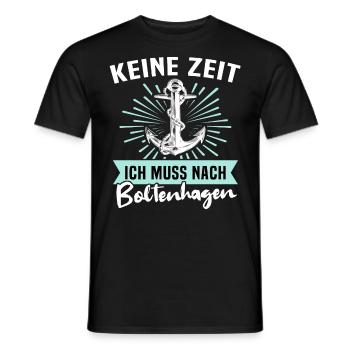 Boltenhagen Boltenhagener - Männer T-Shirt - Schwarz - Vorne - AI Model Male 178 light (178cm)
