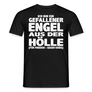 Gefallener Engel aus der Hölle - Männer T-Shirt - Schwarz - Vorne - AI Model Male 178 light (178cm)