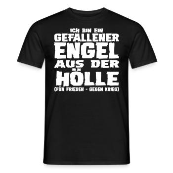 Gefallener Engel aus der Hölle - Männer T-Shirt - Schwarz - Vorne - AI Model Male 178 light (178cm)