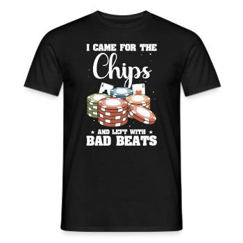 Poker Pokerspieler Pokerkarten - Männer T-Shirt - Schwarz - Vorne - AI Model Male 178 light (178cm)