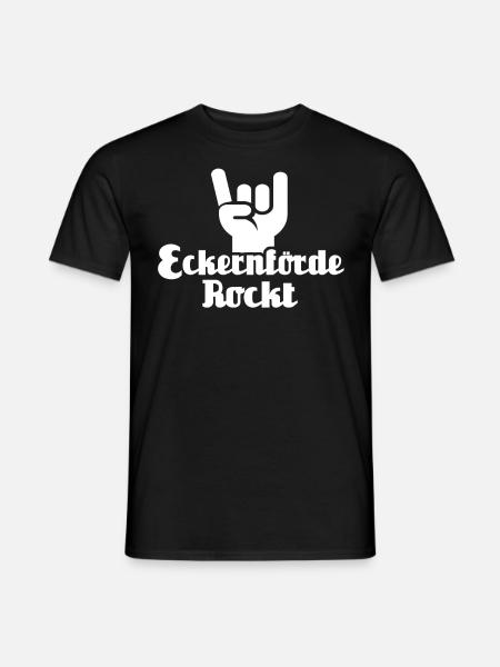 Eckernförde Sprüche - Männer T-Shirt - Schwarz